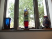 Glass vases at Sidney & Berne Davis Art Center
